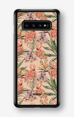 Samsung Galaxy S10 Plus Hard Case – Flamingos & Flowers - View 1