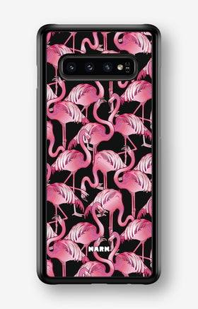 Samsung Galaxy S10 Plus Hard Case – Flamingos - View 1