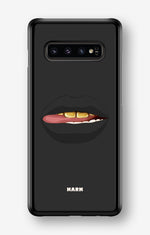 Samsung Galaxy S10 Plus Hard Case – Golden Lips - View 1