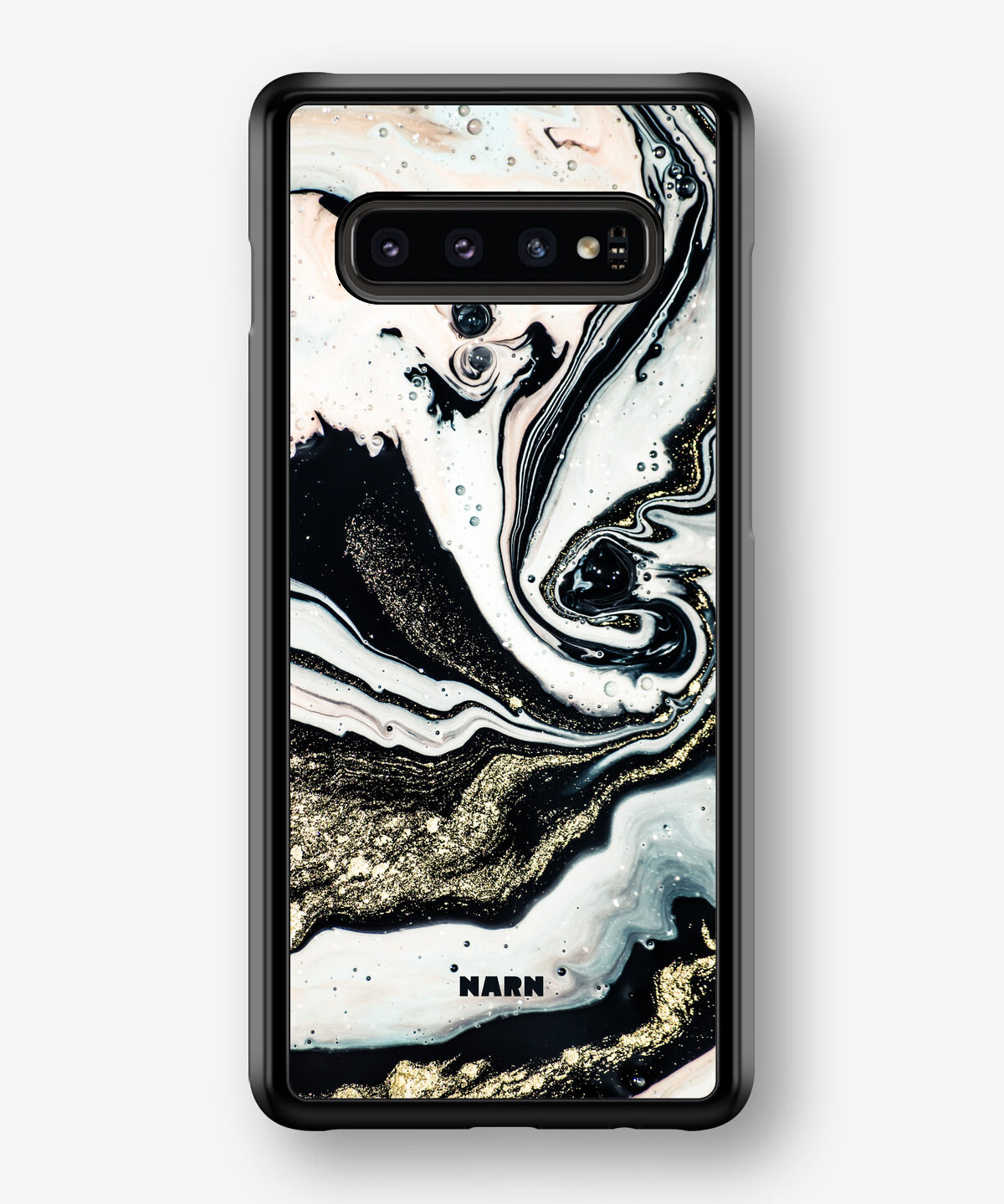 Samsung Galaxy S10 Plus Hard Case – Golden Swirl - View 1