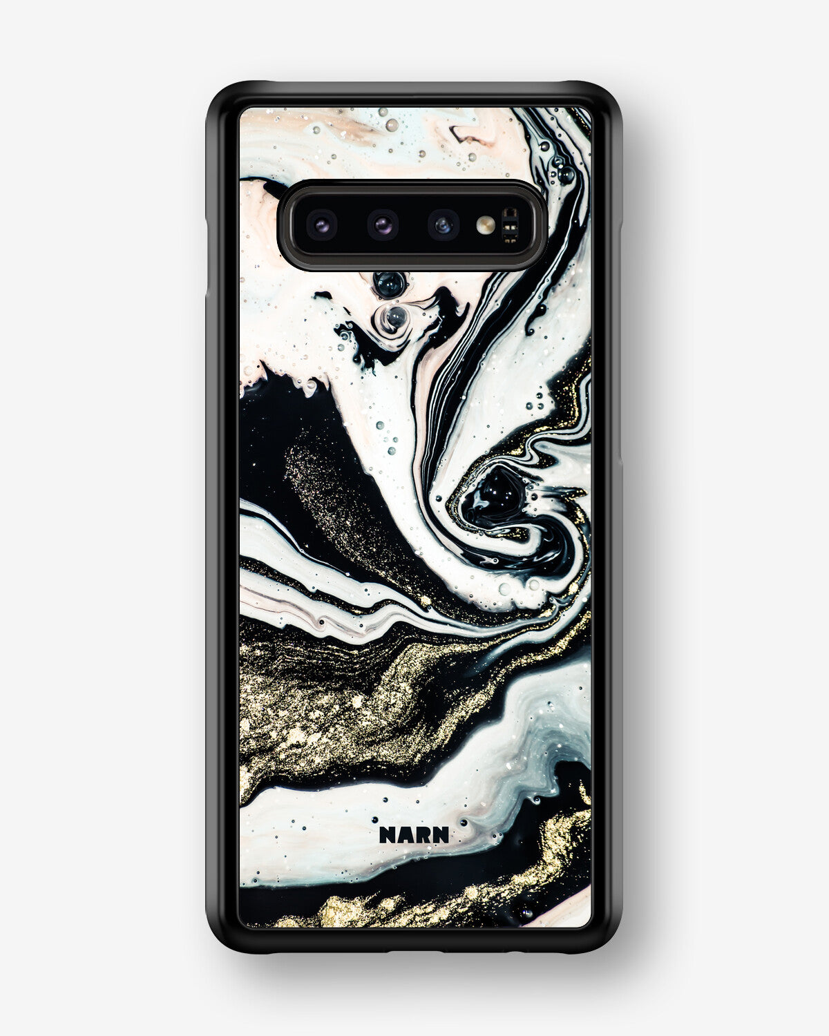 Samsung Galaxy S10 Plus Hard Case – Golden Swirl - View 1
