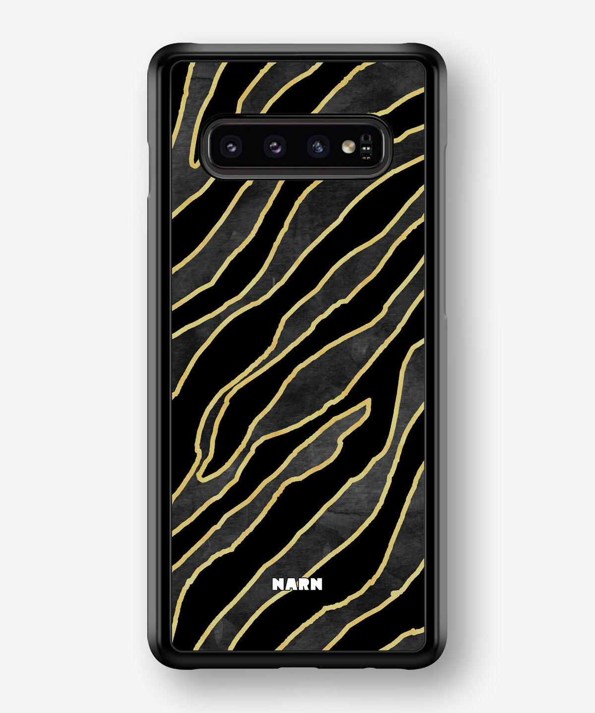Samsung Galaxy S10 Plus Hard Case – Golden Zebra - View 1