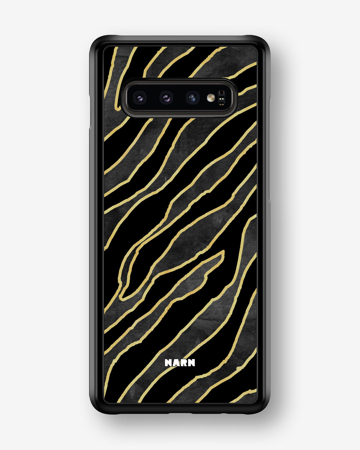 Samsung Galaxy S10 Plus Hard Case – Golden Zebra - View 1