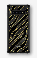 Samsung Galaxy S10 Plus Hard Case – Golden Zebra - View 1