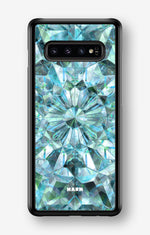 Samsung Galaxy S10 Plus Hard Case – Green Crystals - View 1