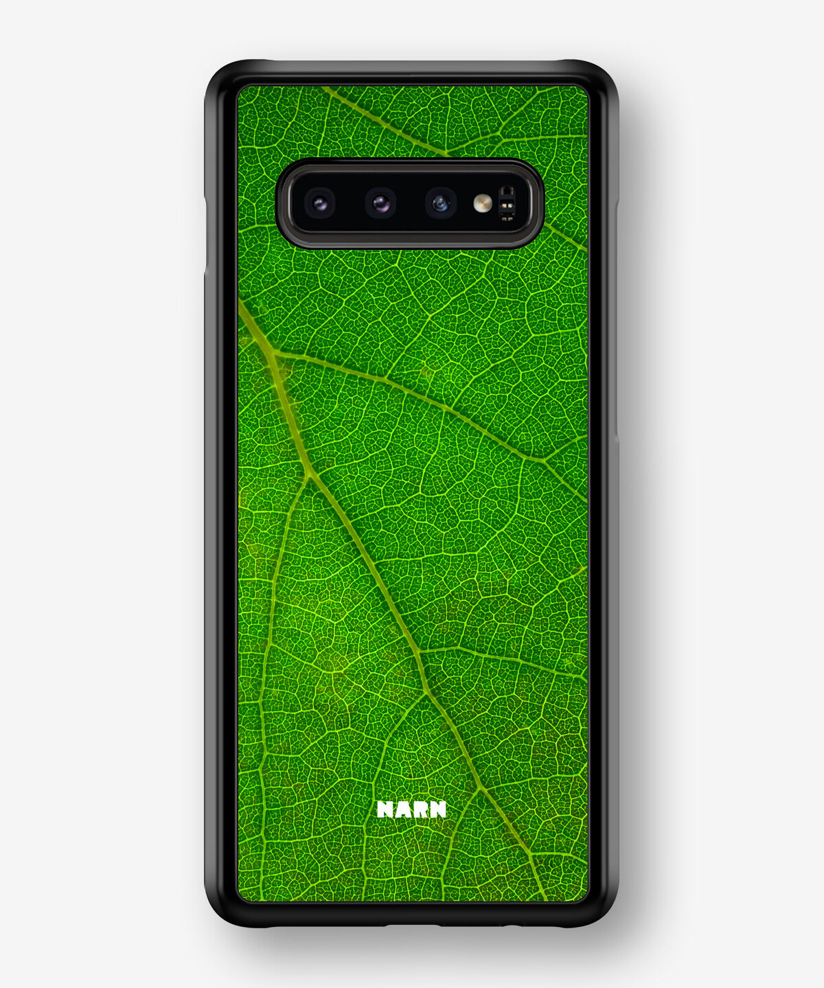 Samsung Galaxy S10 Plus Hard Case – Green Leafy - View 1
