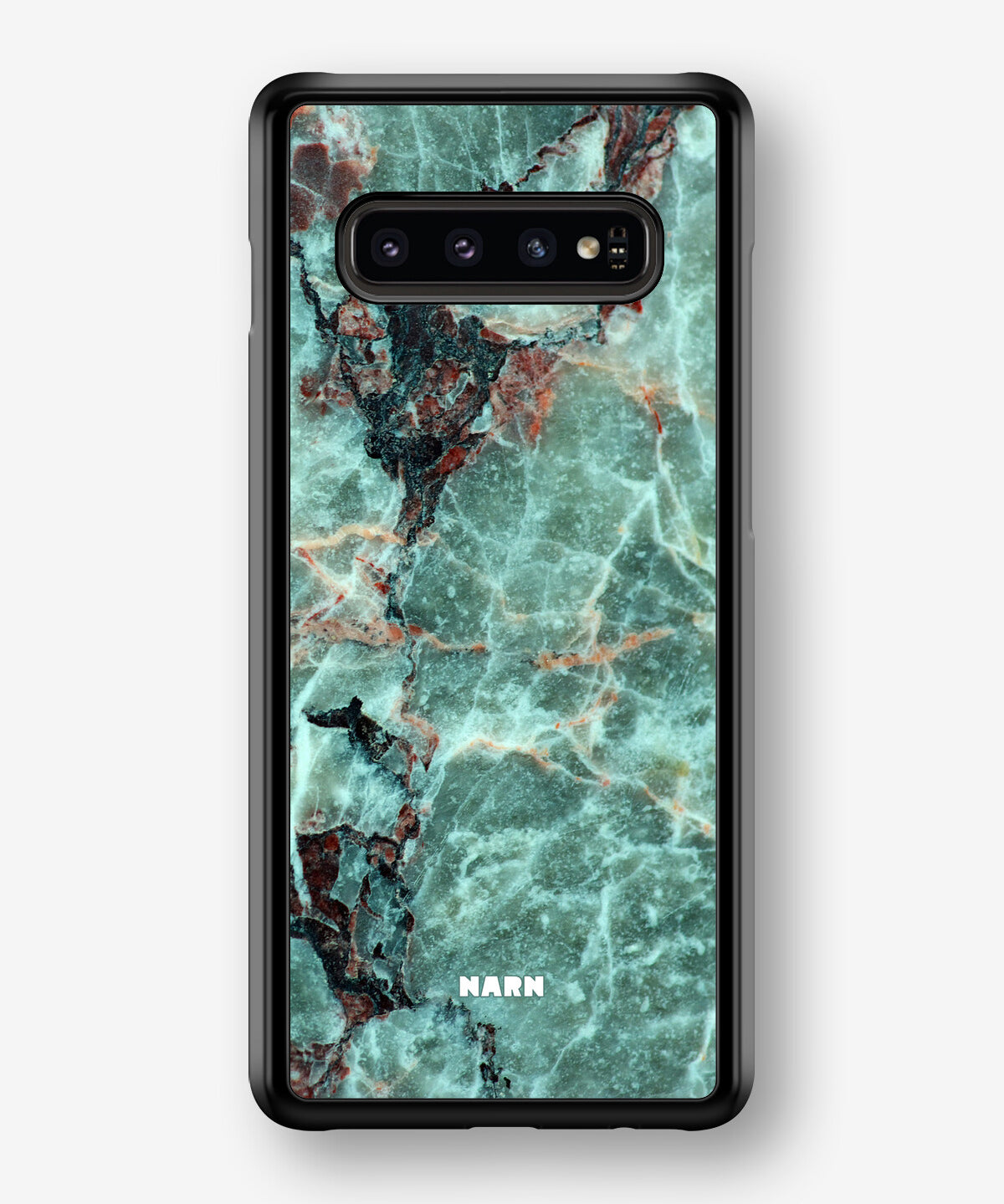 Samsung Galaxy S10 Plus Hard Case – Green Marble - View 1