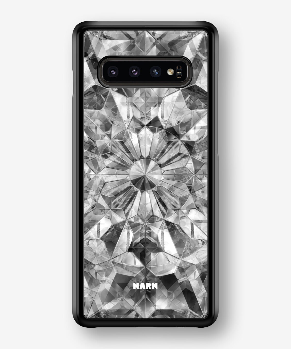 Samsung Galaxy S10 Plus Hard Case – Grey Crystals - View 1