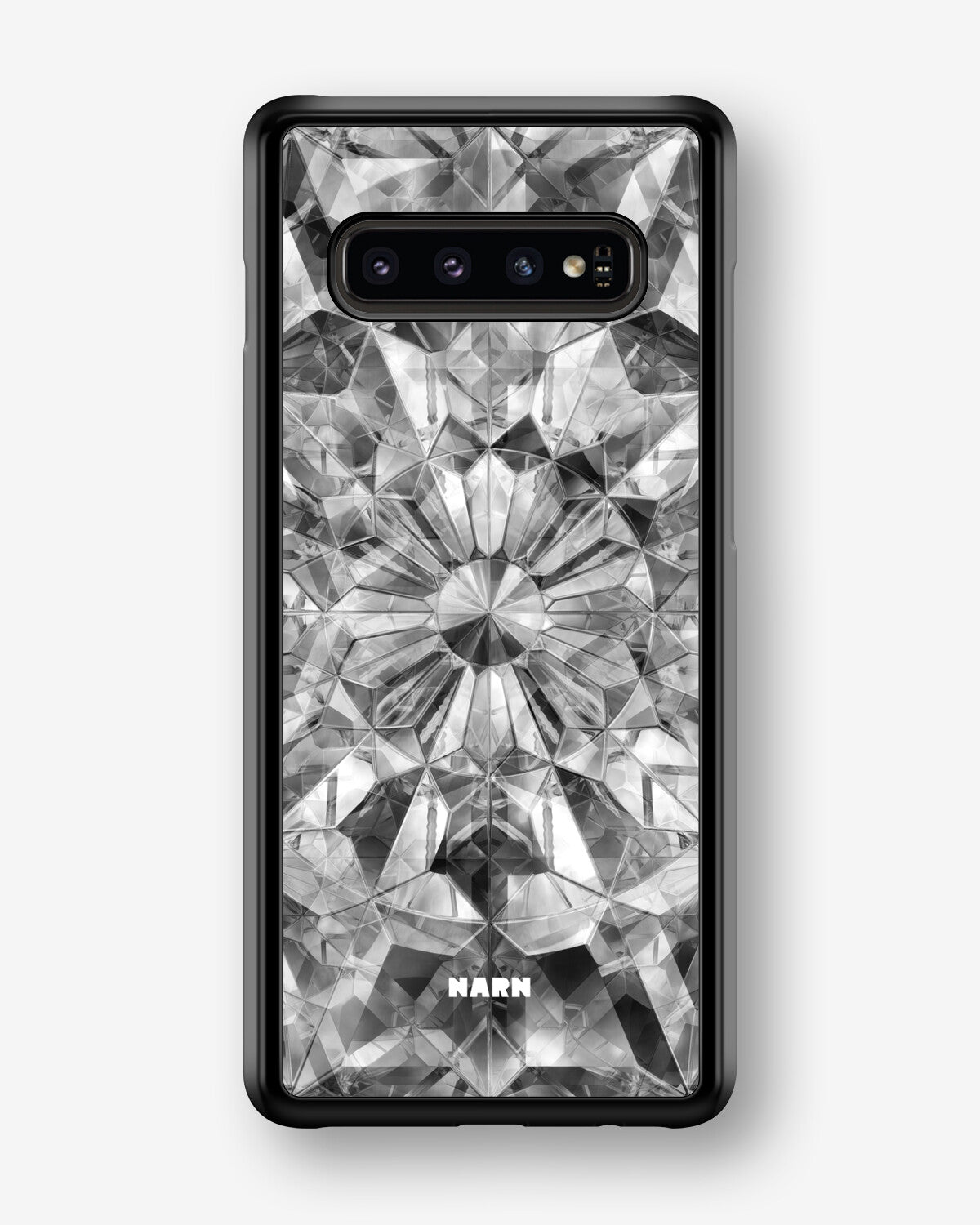 Samsung Galaxy S10 Plus Hard Case – Grey Crystals - View 1