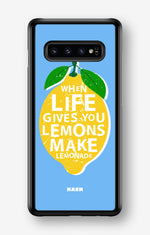 Samsung Galaxy S10 Plus Hard Case – Lemon Quote - View 1