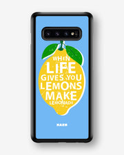 Samsung Galaxy S10 Plus Hard Case – Lemon Quote - View 1