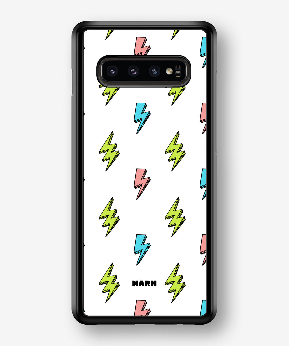 Samsung Galaxy S10 Plus Hard Case – Lightning Bolts - View 1