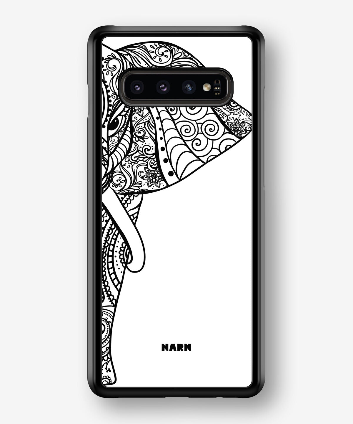 Samsung Galaxy S10 Plus Hard Case – Mandala Elephant - View 1