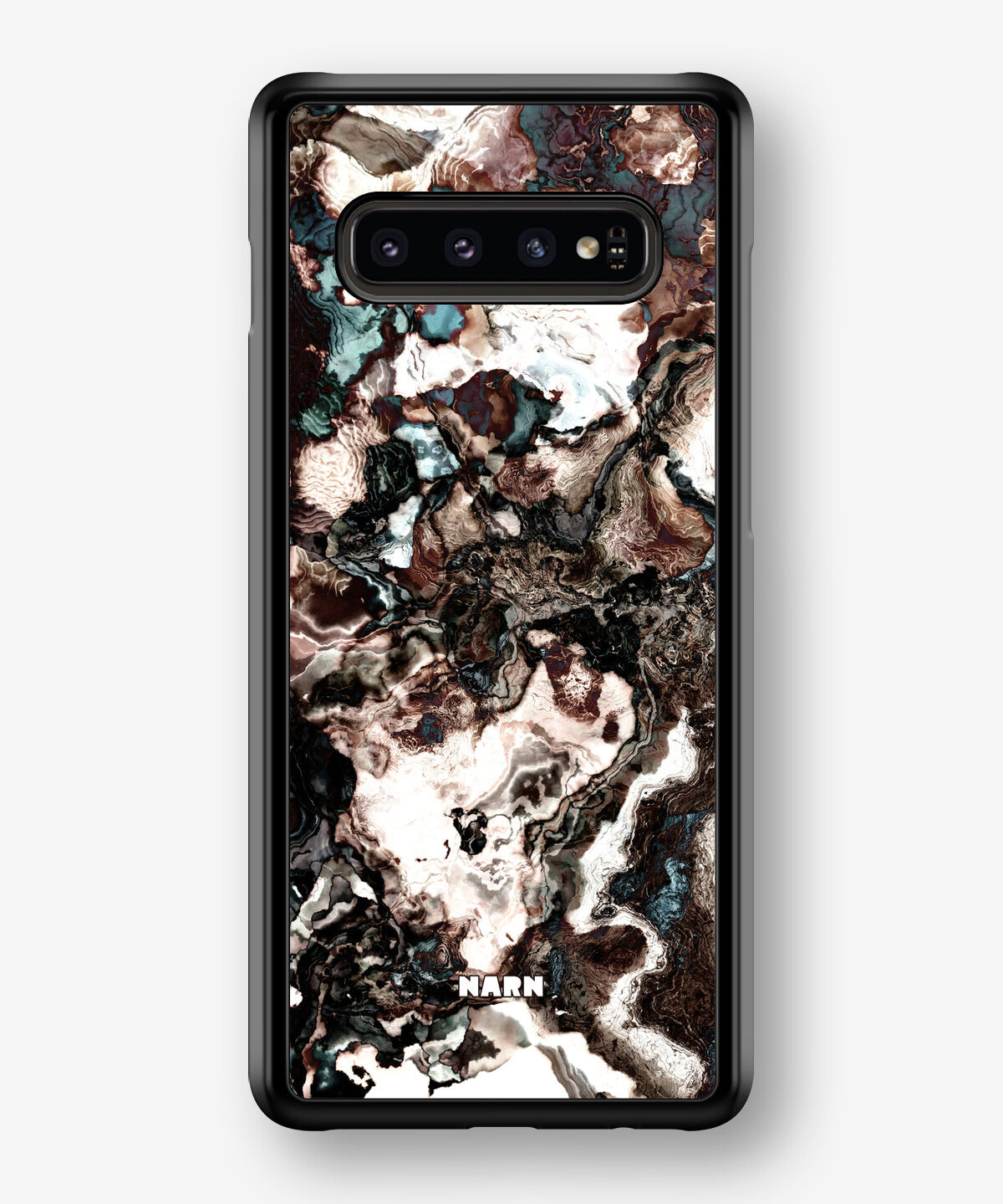 Samsung Galaxy S10 Plus Hard Case – Marble Brown - View 1