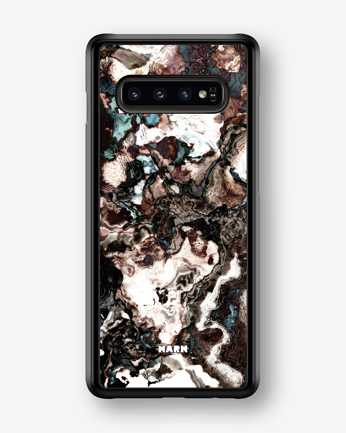 Samsung Galaxy S10 Plus Hard Case – Marble Brown - View 1