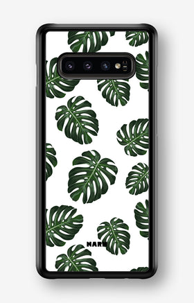 Samsung Galaxy S10 Plus Hard Case – Monstera Pattern - View 1