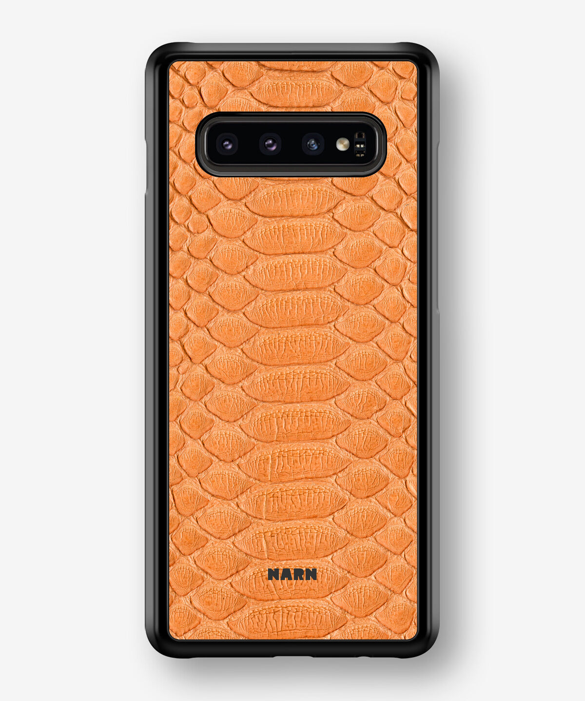 Samsung Galaxy S10 Plus Hard Case – Orange Snake - View 1