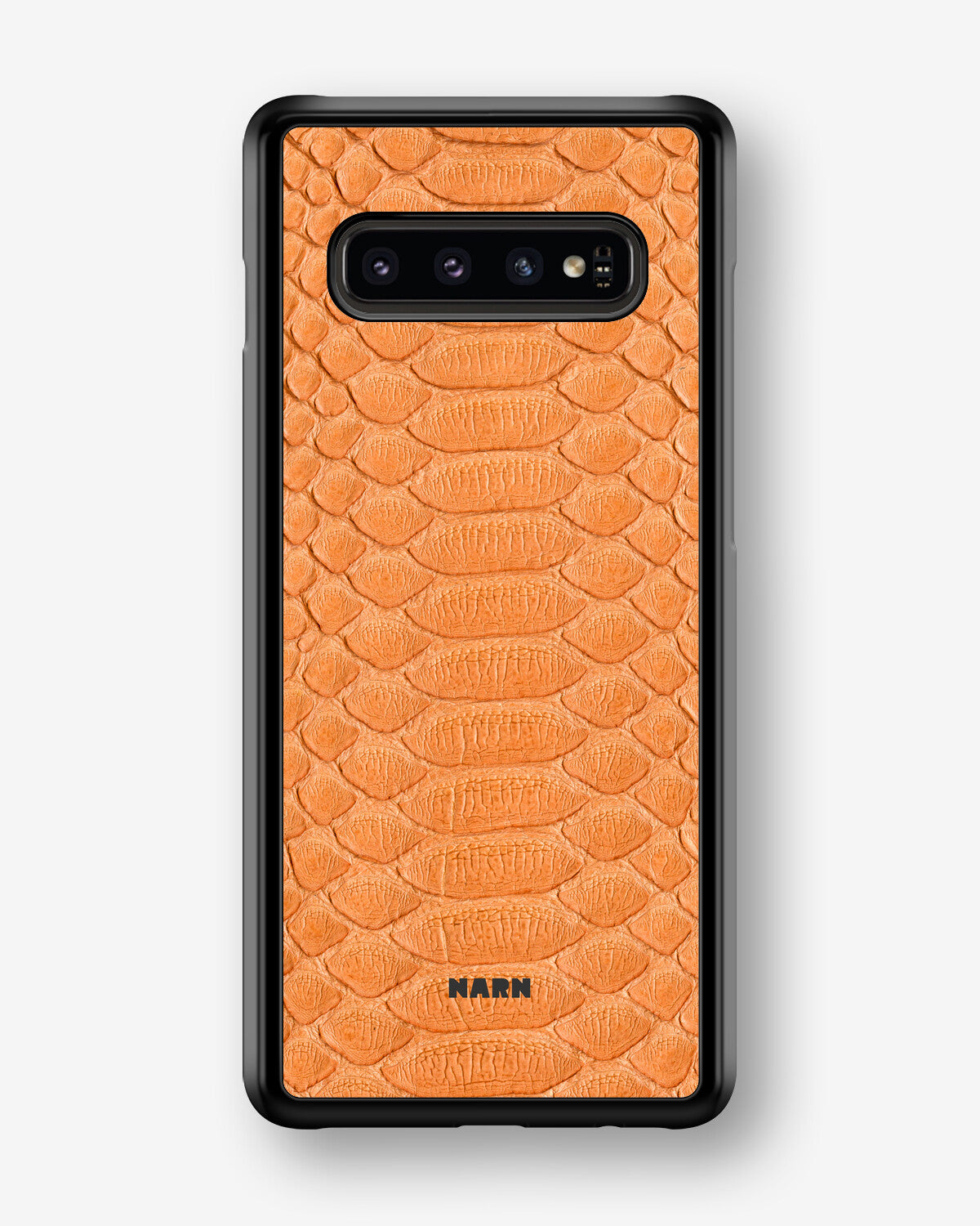 Samsung Galaxy S10 Plus Hard Case – Orange Snake - View 1