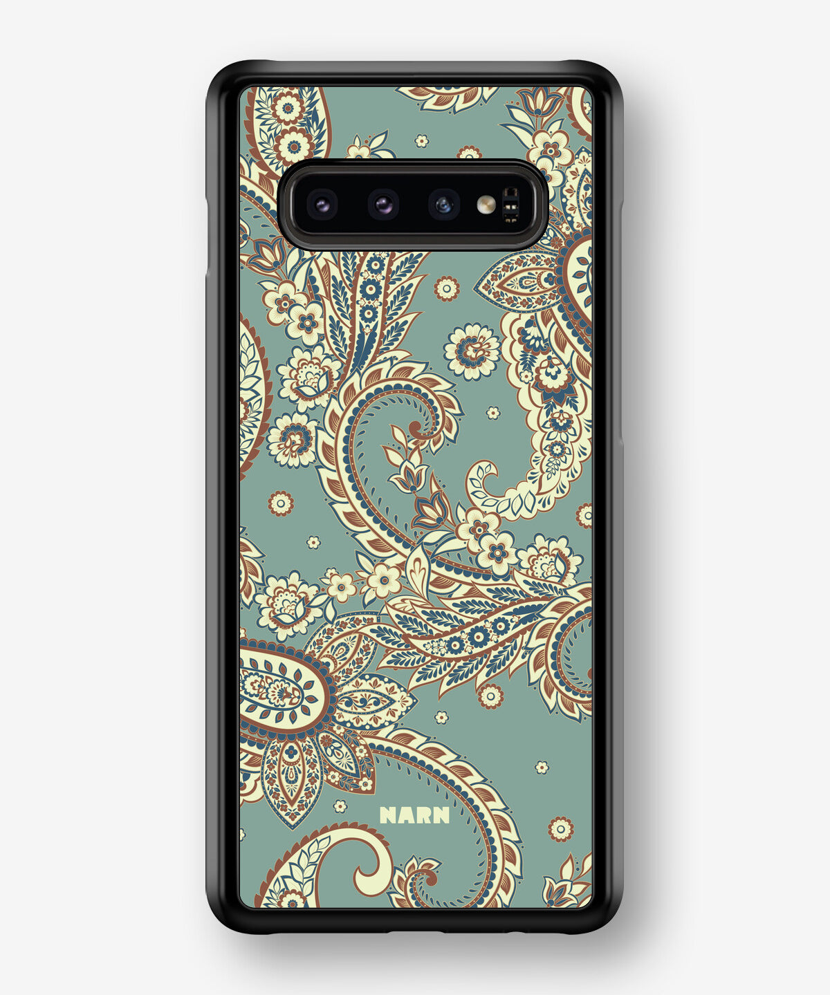 Samsung Galaxy S10 Plus Hard Case – Paisley Green - View 1