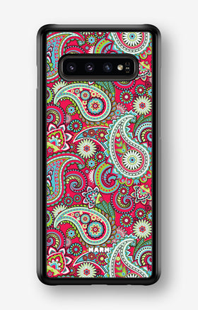 Samsung Galaxy S10 Plus Hard Case – Paisley Paradise - View 1