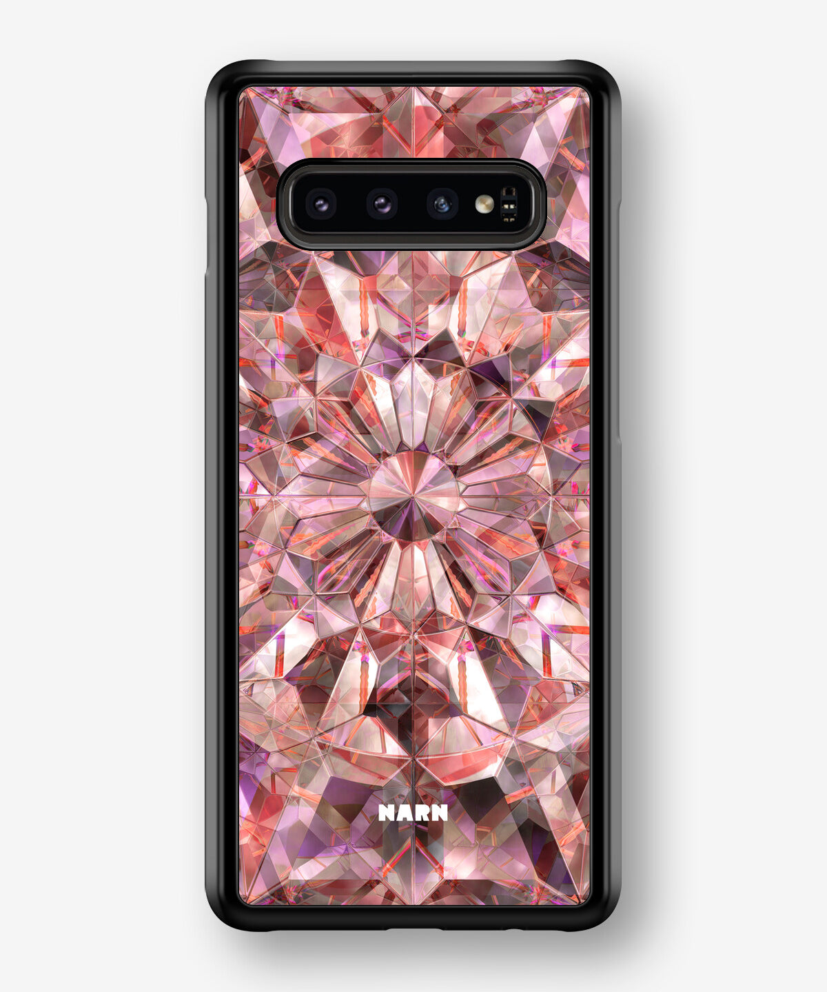 Samsung Galaxy S10 Plus Hard Case – Pink Crystals - View 1