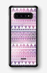 Samsung Galaxy S10 Plus Hard Case – Purple Aztec - View 1