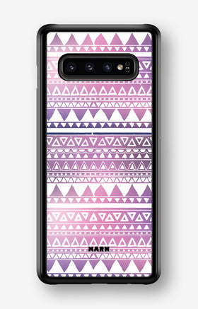Samsung Galaxy S10 Plus Hard Case – Purple Aztec - View 1