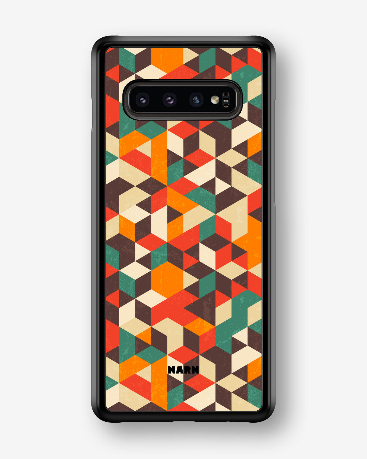 Samsung Galaxy S10 Plus Hard Case – Retro Geometric - View 1
