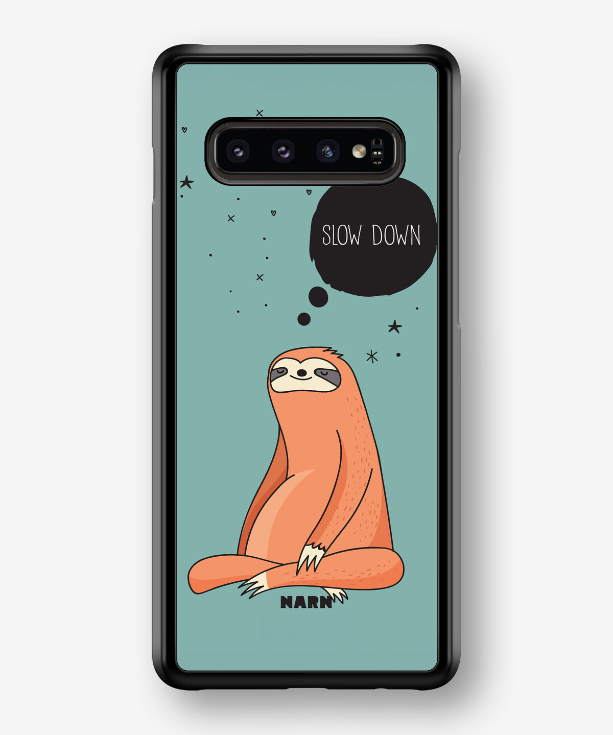 Samsung Galaxy S10 Plus Hard Case – Slow Down Sloth - View 1
