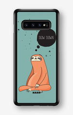 Samsung Galaxy S10 Plus Hard Case – Slow Down Sloth - View 1