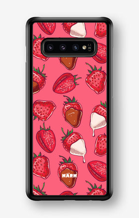 Samsung Galaxy S10 Plus Hard Case – Strawberry Chocolate - View 1