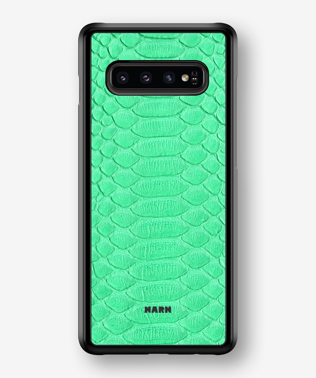 Samsung Galaxy S10 Plus Hard Case – Turquoise Snake - View 1