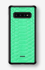 Samsung Galaxy S10 Plus Hard Case – Turquoise Snake - View 1