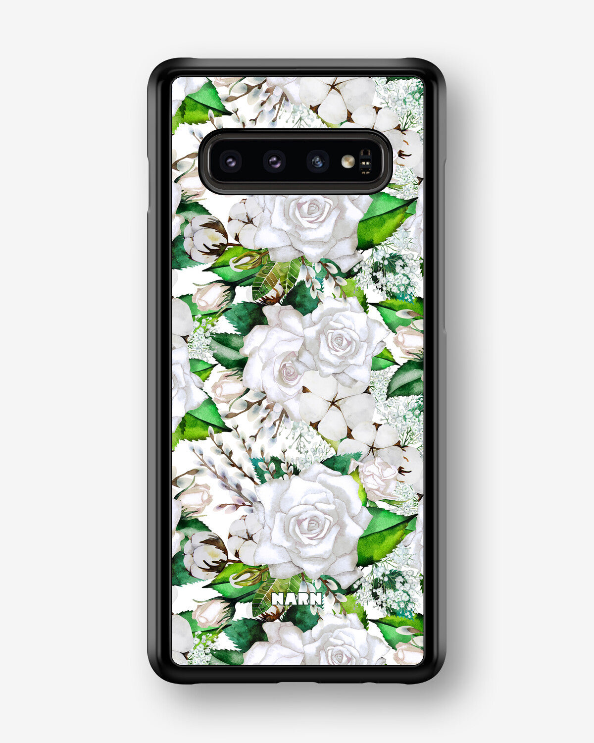 Samsung Galaxy S10 Plus Hard Case – White Bloom - View 1