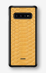 Samsung Galaxy S10 Plus Hard Case – Yellow Snake - View 1