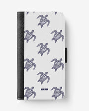 Samsung Galaxy S10 Plus Wallet Case - Blue Turtles - View 1