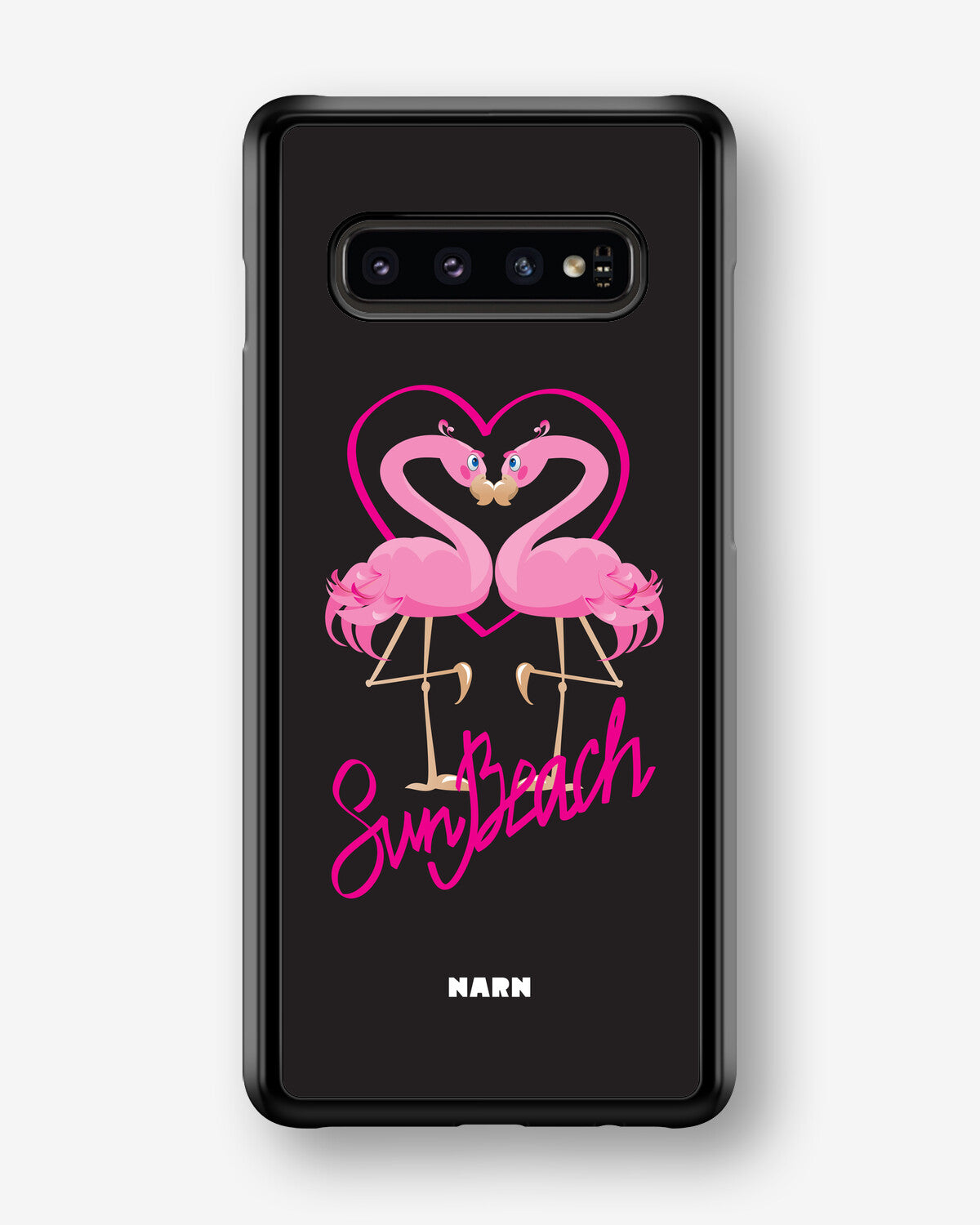 Samsung Galaxy S10 Hard Case – Beach Flamingo - View 1