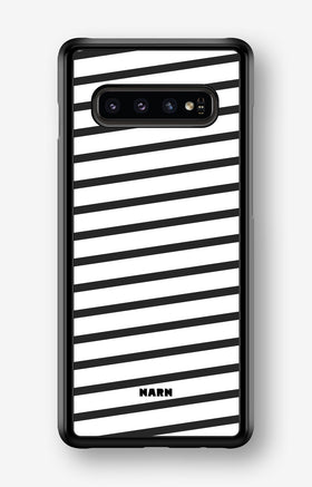 Samsung Galaxy S10 Hard Case – Black Stripes - View 1