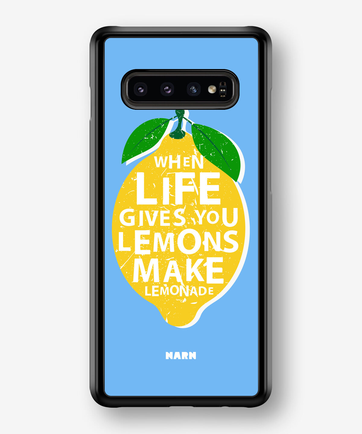 Samsung Galaxy S10 Hard Case – Lemon Quote - View 1