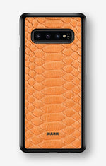 Samsung Galaxy S10 Hard Case – Orange Snake - View 1