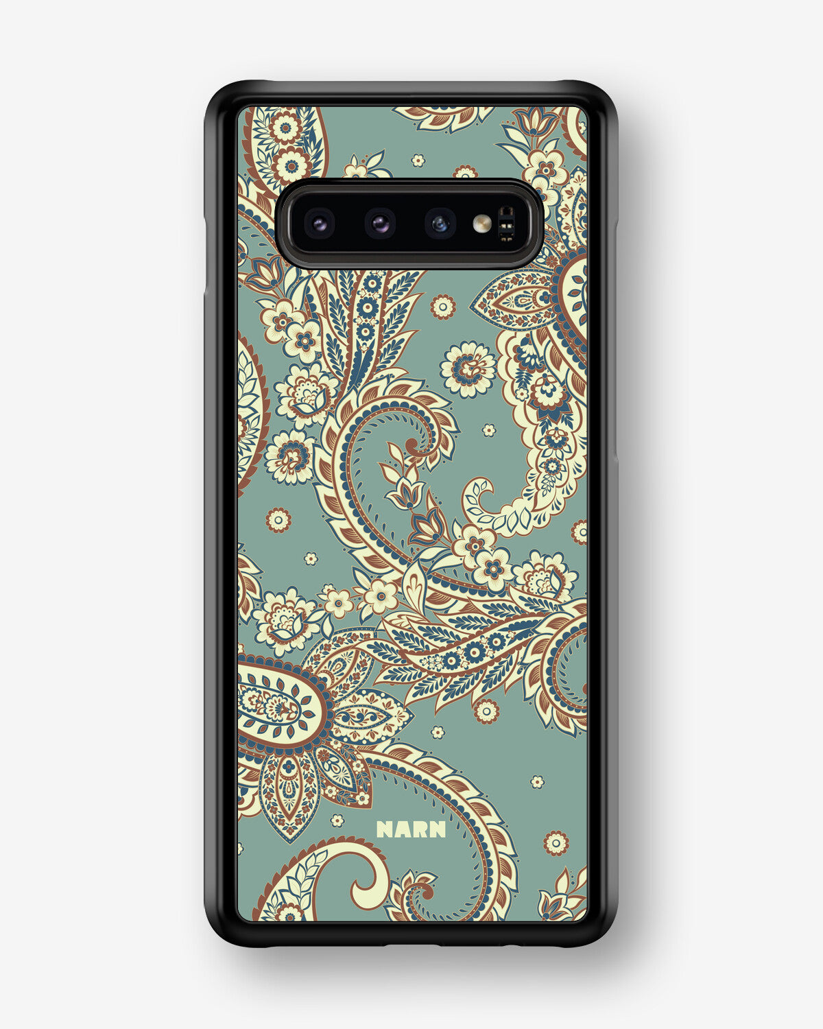 Samsung Galaxy S10 Hard Case – Paisley Green - View 1