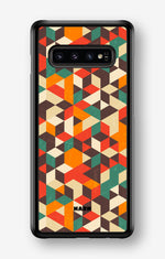 Samsung Galaxy S10 Hard Case – Retro Geometric - View 1