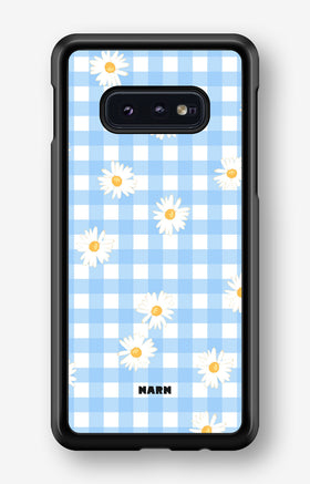 Samsung Galaxy S10e Hard Case – Blue Daisies - View 1