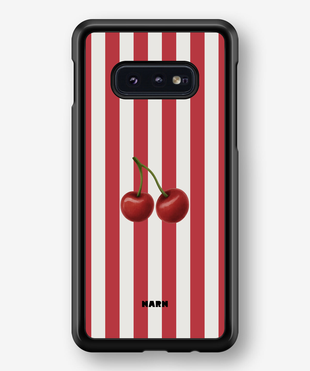 Samsung Galaxy S10e Hard Case – Cherry Stripes - View 1