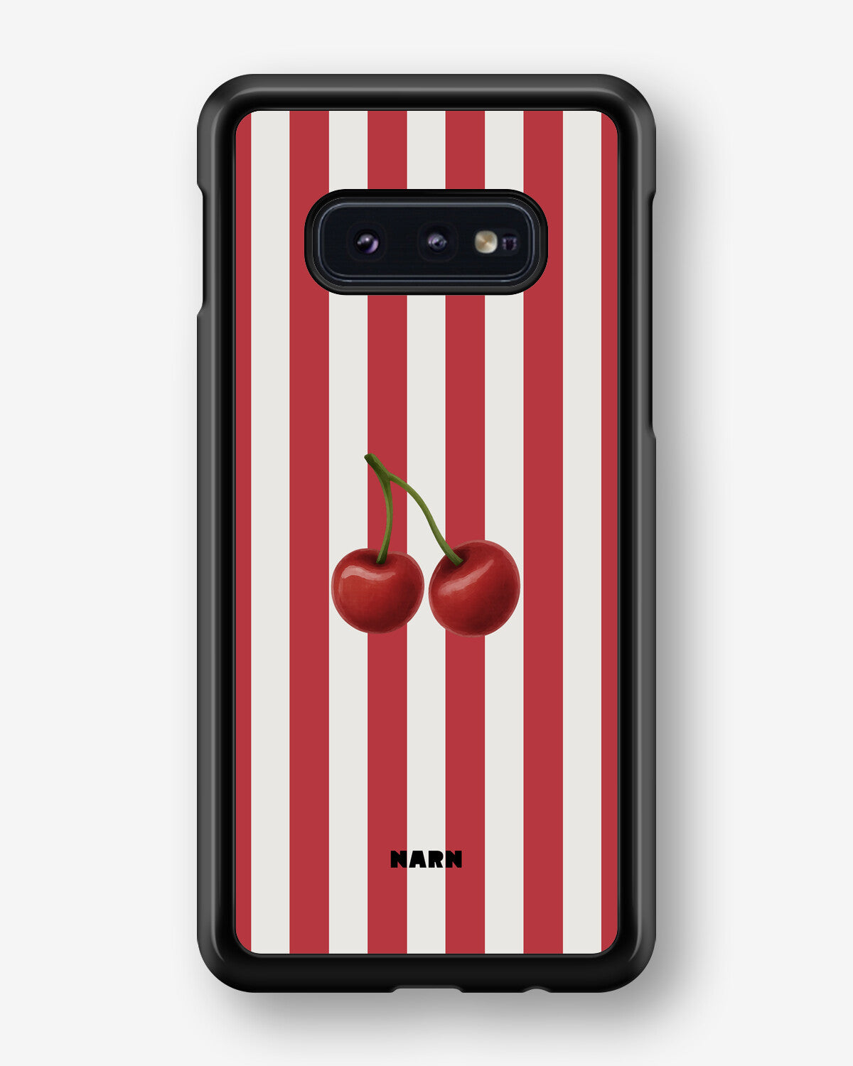 Samsung Galaxy S10e Hard Case – Cherry Stripes - View 1