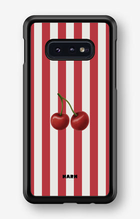 Samsung Galaxy S10e Hard Case – Cherry Stripes - View 1