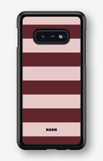Samsung Galaxy S10e Hard Case – Cranberry Stripe - View 1