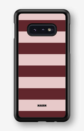Samsung Galaxy S10e Hard Case – Cranberry Stripe - View 1
