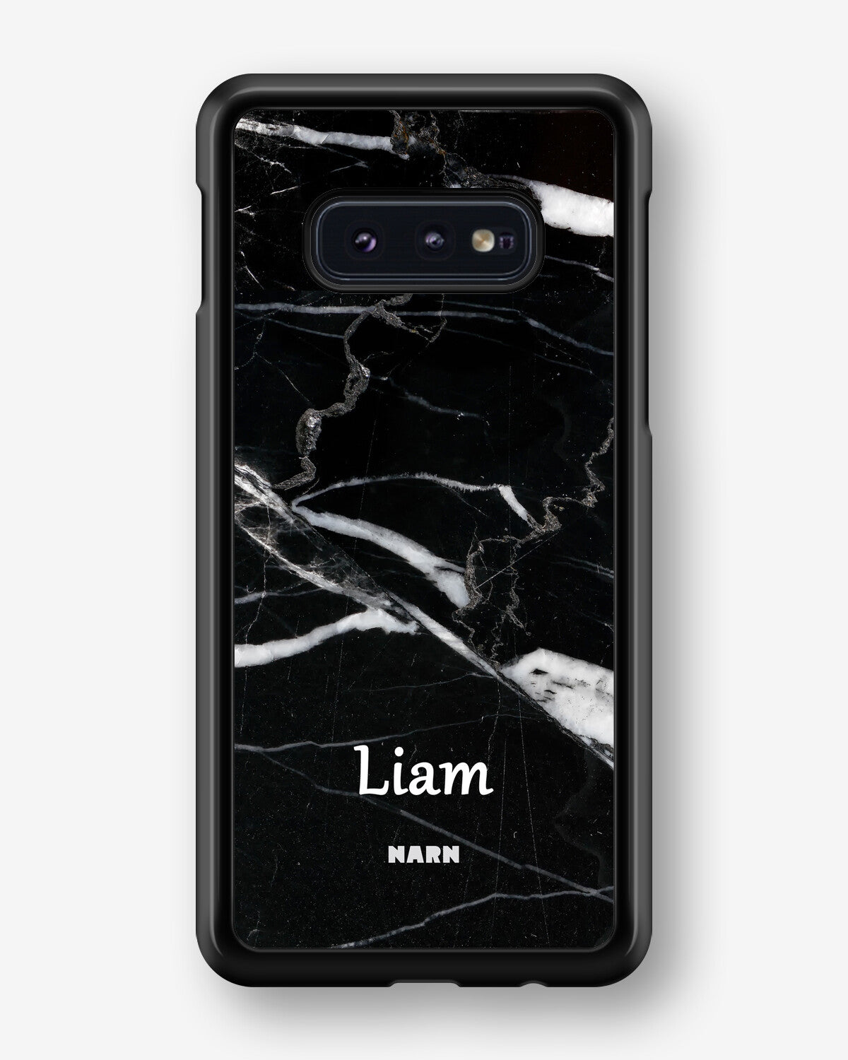 Samsung Galaxy S10e Hard Case – Custom - Black Marble - View 1
