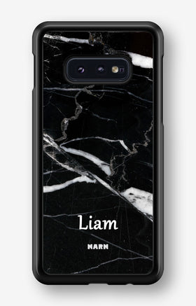 Samsung Galaxy S10e Hard Case – Custom - Black Marble - View 1
